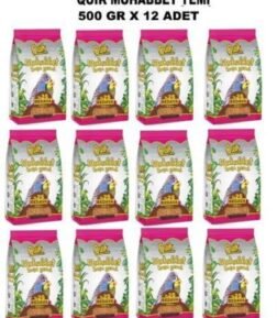 Muhabbet Kuşu Yemi 500 Gr X 12 Adet