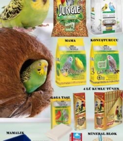 Jungle Muhabbet Kuşu Yem Vitamin Seti