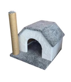 Tek Katlı Kedi Oyun Evi Ve Tırmalama Tahtası