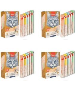 Karışık 8 Lezzetli Krema/sıvı Kedi Ödülü 25x14gr X 4 Adet
