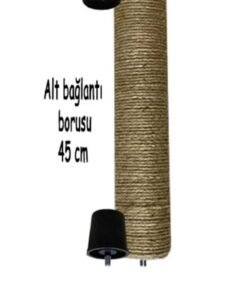 Kedi Tırmalama Sütunu - Kedi Evi Yedek Tırmalama Borusu - Tırmalama Tahtası - 45 Cm Dişi-Erkek