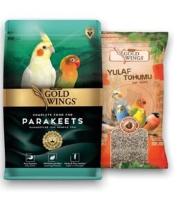 Paraket 1kg + Gold Wings Kuş Tamamlayıcı Ek Besin Yulaf 300gr Ikili Paket