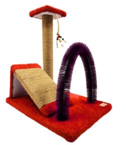 Petse Kedi Tırmala + Kedi Rampası + Kedi Fırçası 3'lü Set Takım