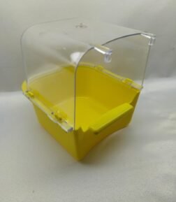 Sarı Muhabbet Kuşu Banyosu Plastik Kafes Askılı