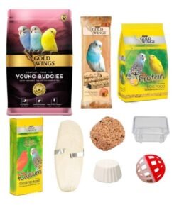 Premium Yavru Muhabbet Kuşu Besin Seti 8 Parça